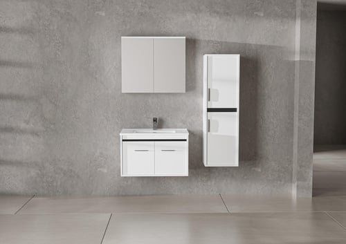 Belinza Banyo Dolabı Maria Beyaz 65 Cm Takım