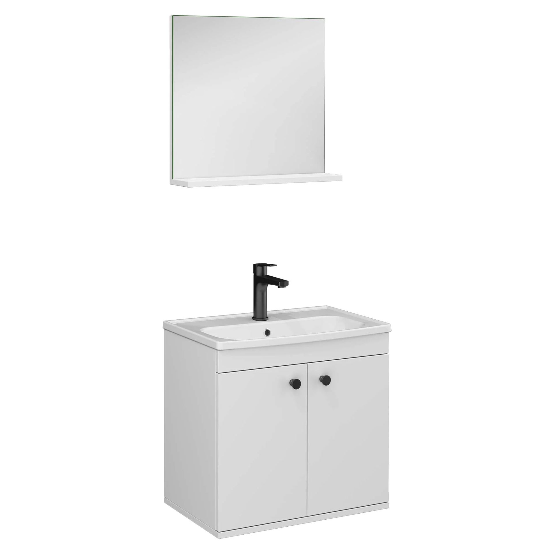 Isvea City 60 Cm Tkm Dolap Beyaz Set