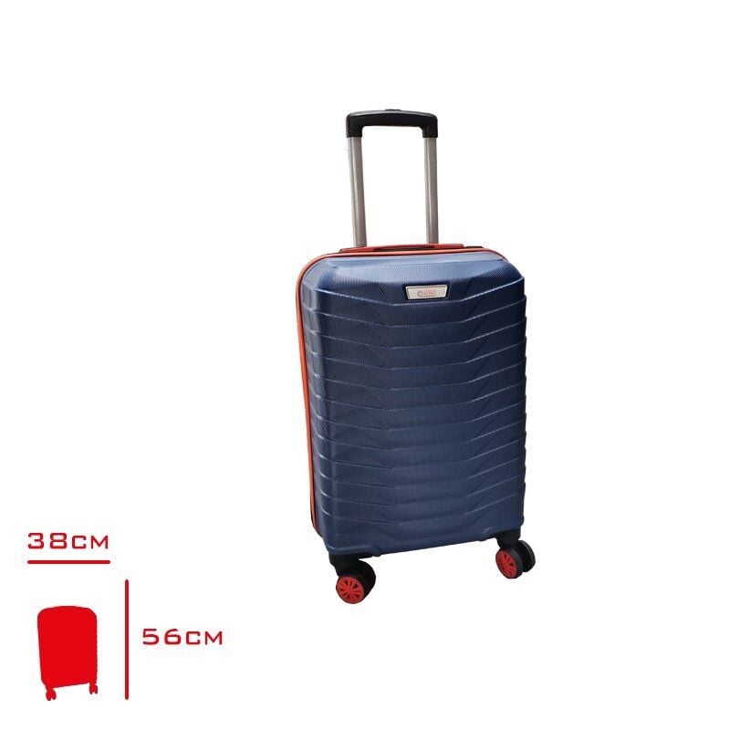 SISUS TRAVEL VALİZ KABİN BOY LACİVERT/TURUNCU ZEUS