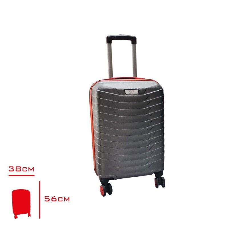 SISUS TRAVEL VALİZ KABİN BOY ANTRASİT/TURUNCU ZEUS