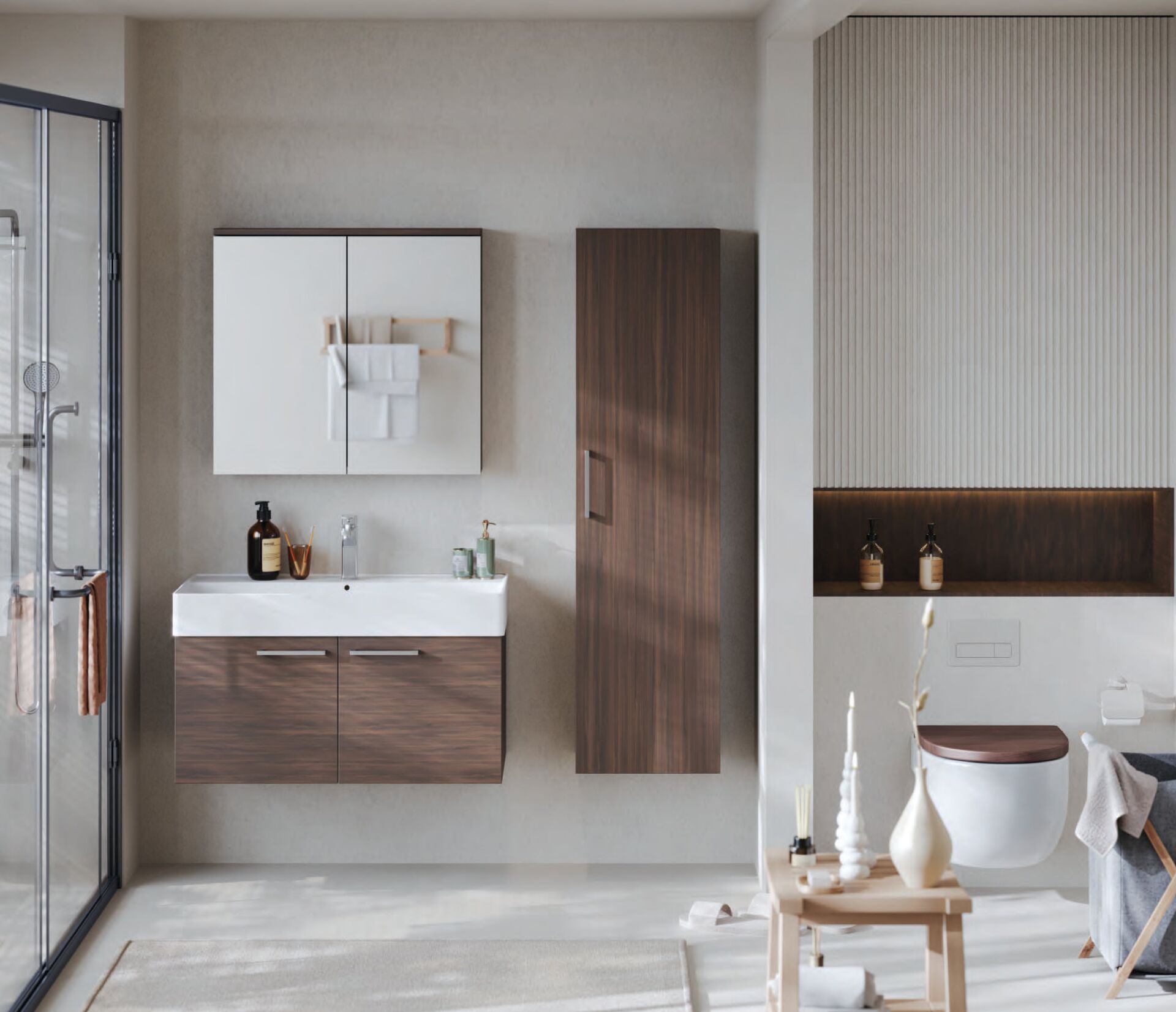 Belinza Banyo Dolabı Vals 90 Korfu Takım