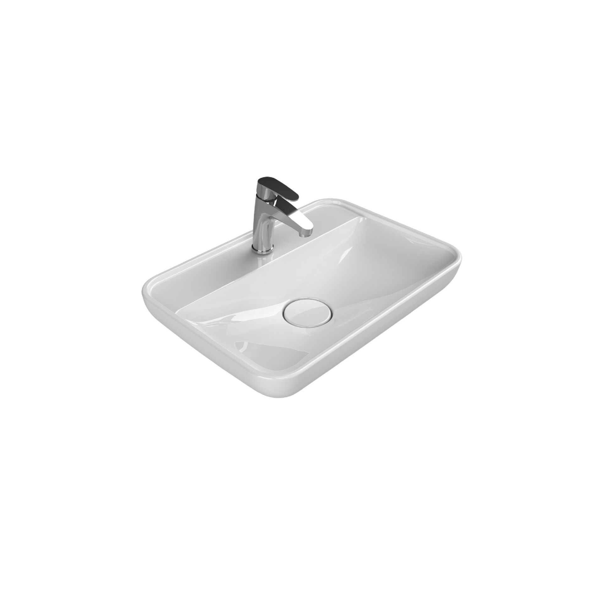 Turkuaz Lavabo Lal 60 cm Tezgahüstü 072700-U