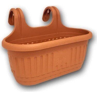 Hak Balkon Saksı Aakılı Güneş Naturel Orta 37X16X2