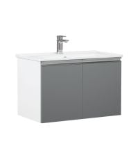 Orka Banyo Dolabı Terme 80 Cm Gri Apliksiz Takım