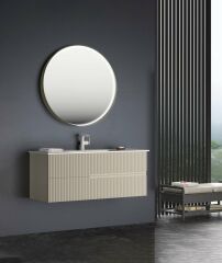 Orka Banyo Dolabı  Moonlıght 120 Cm Mat Vizon Takım