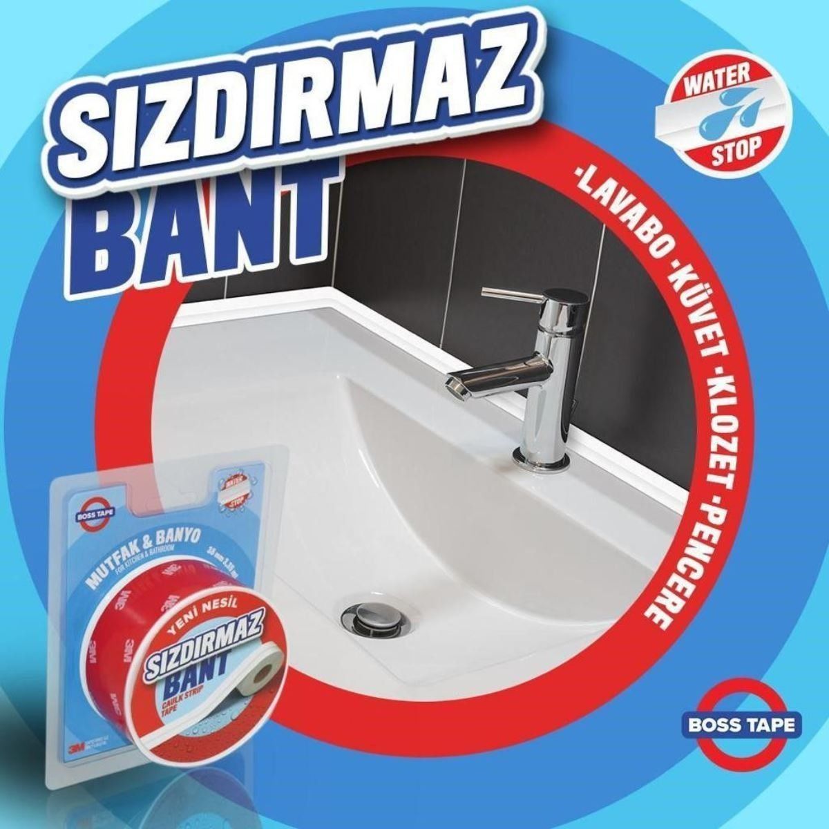 Küvet Kenar Sızdırmazlık Bandı Beyaz 38Mmx3,35Mt