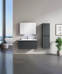 Orka Banyo Dolabı Likya V2 80 Cm Mat Antrasit Tkm