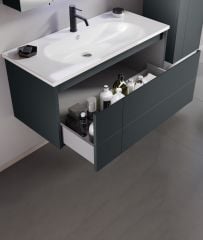 Orka Banyo Dolabı Likya V2 80 Cm Mat Antrasit Tkm