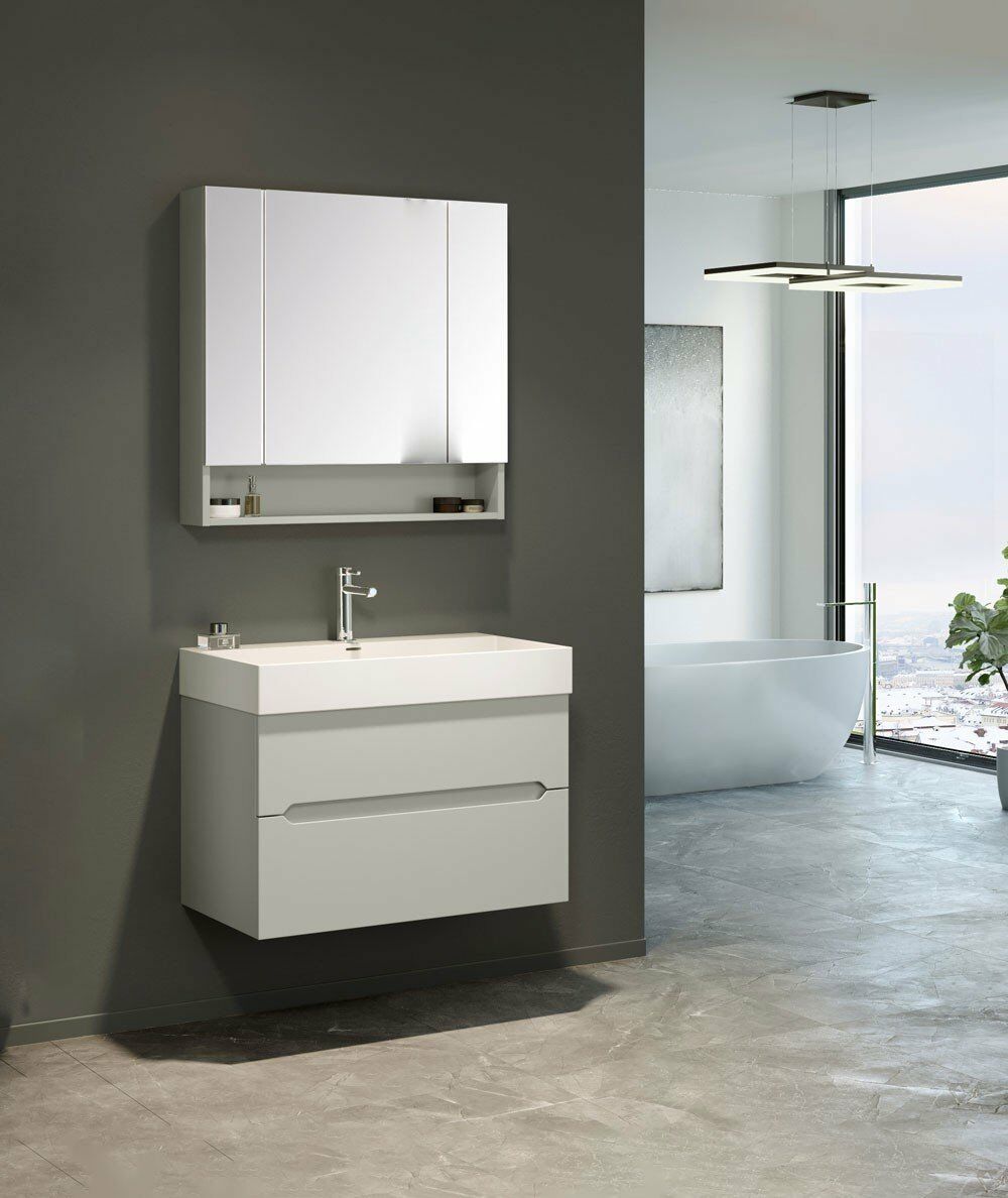 Orka Banyo Dolabı Malta 100 Cm Mat Beyaz