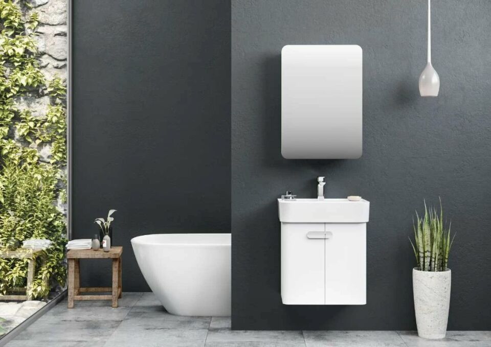 Orka Banyo Dolabı Orbit 55 Cm Parlak Cappucino