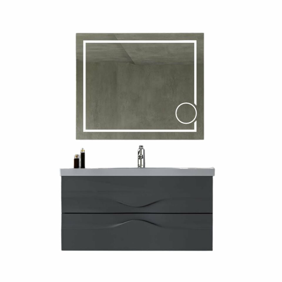 Belinza Banyo Dolabı Savoy 85 Cm  Antrasit Tkm