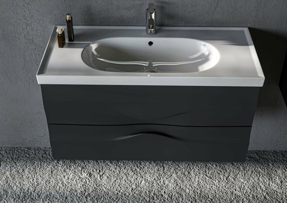 Belinza Banyo Dolabı Savoy 85 Cm  Antrasit Tkm