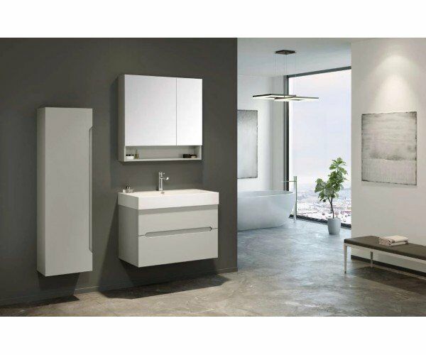 Orka Malta 80 Cm Mat Kaşmir Banyo Dolabı