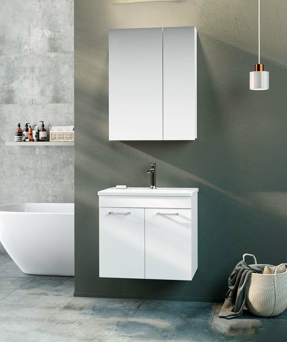 Orka Banyo Dolabı Bafa 60 Cm Beyaz Tkm