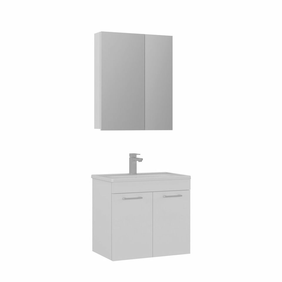 Orka Banyo Dolabı Bafa 60 Cm Beyaz Tkm