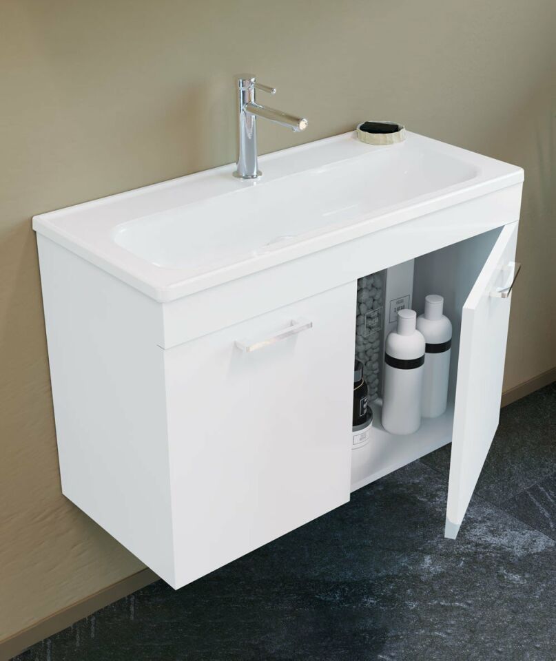 Orka Banyo Dolabı Bafa 60 Cm Beyaz Tkm