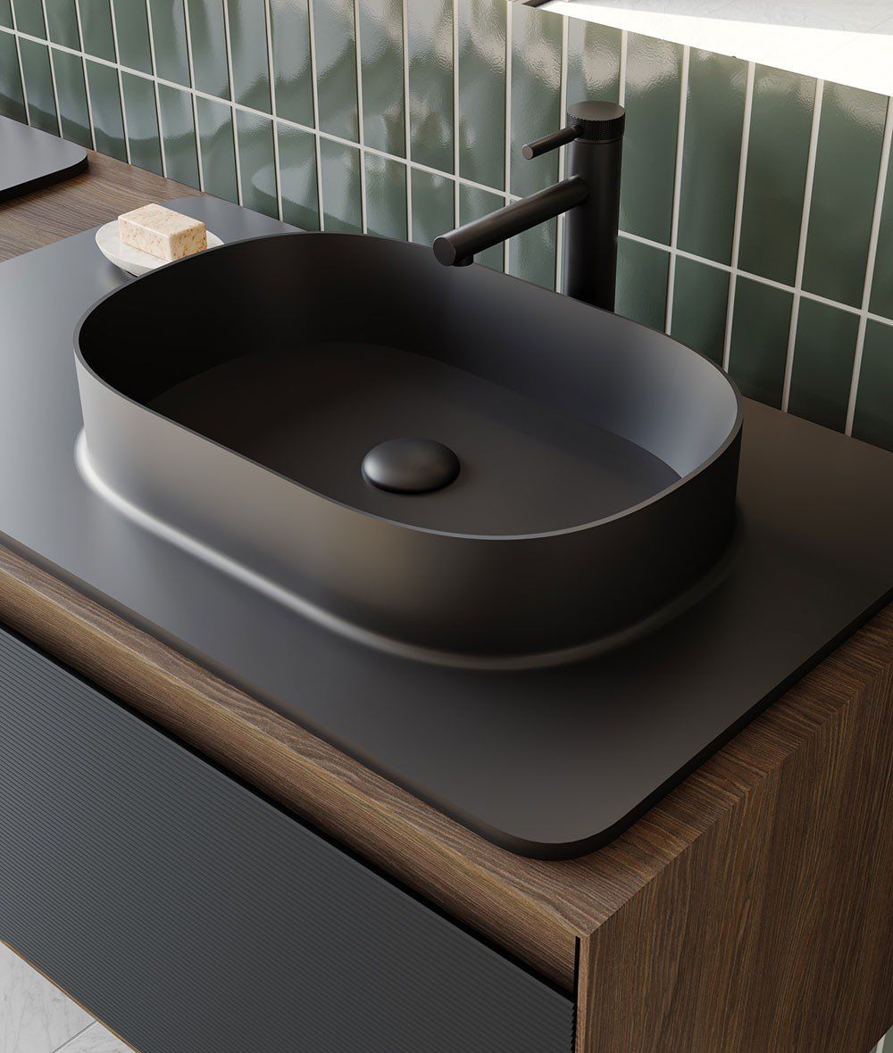 Orka Banyo Dolabı Pacıfıc 110 Cm Antrasit Tkm