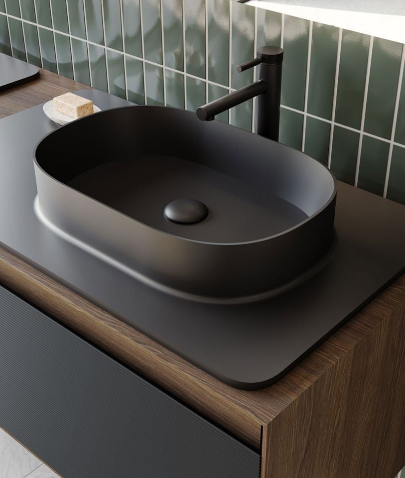 Orka Banyo Dolabı Pacıfıc 110 Cm Antrasit Tkm