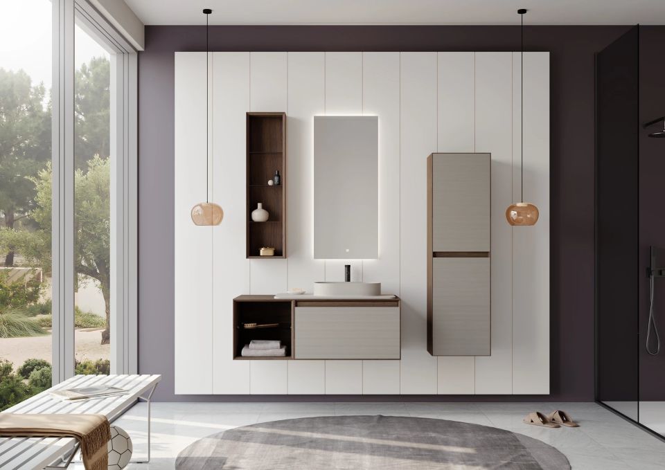 Orka Banyo Dolabı Pacıfıc 110 Cm Antrasit Tkm