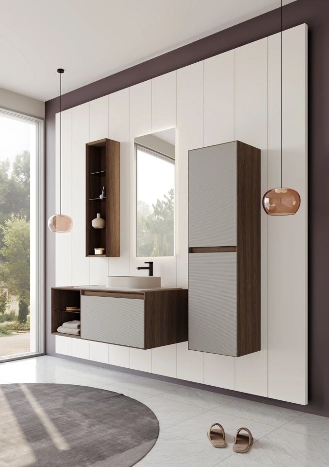 Orka Banyo Dolabı Pacıfıc 110 Cm Antrasit Tkm