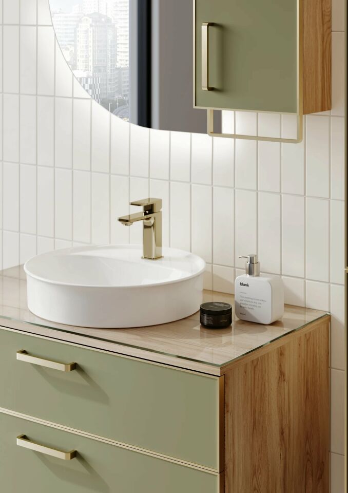 Orka Banyo Dolabı Salerno 95 Tkm Legnano-Sardunya-Altın