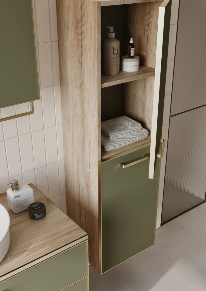 Orka Banyo Dolabı Salerno 95 Tkm Legnano-Sardunya-Altın