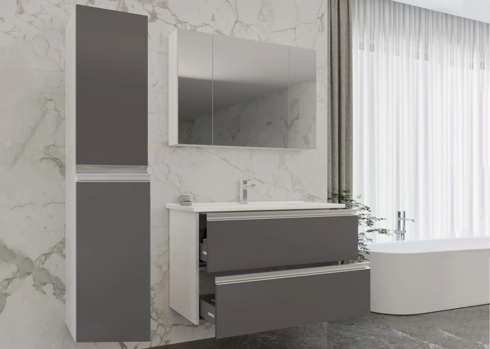 Orka Terme 80 Çekmeceli Banyo Dolabı