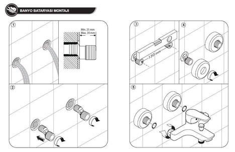Eca Tiera Banyo Bataryası Krom Eca 102102469
