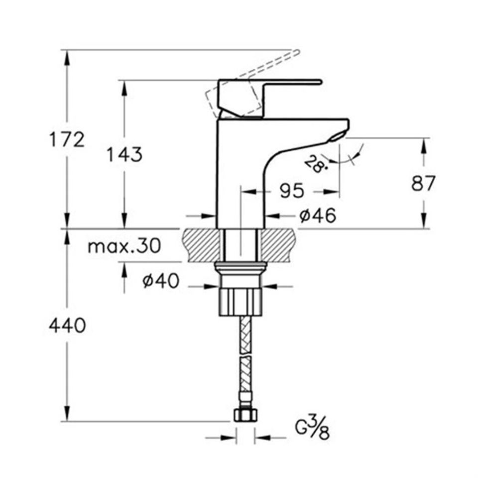 Artema Wın S Lavabo Bataryası A41177