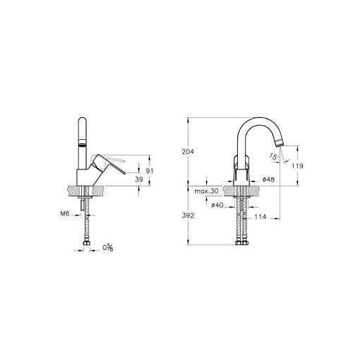 Artema Wıns S Kuğu Lavabo Bataryası A42584