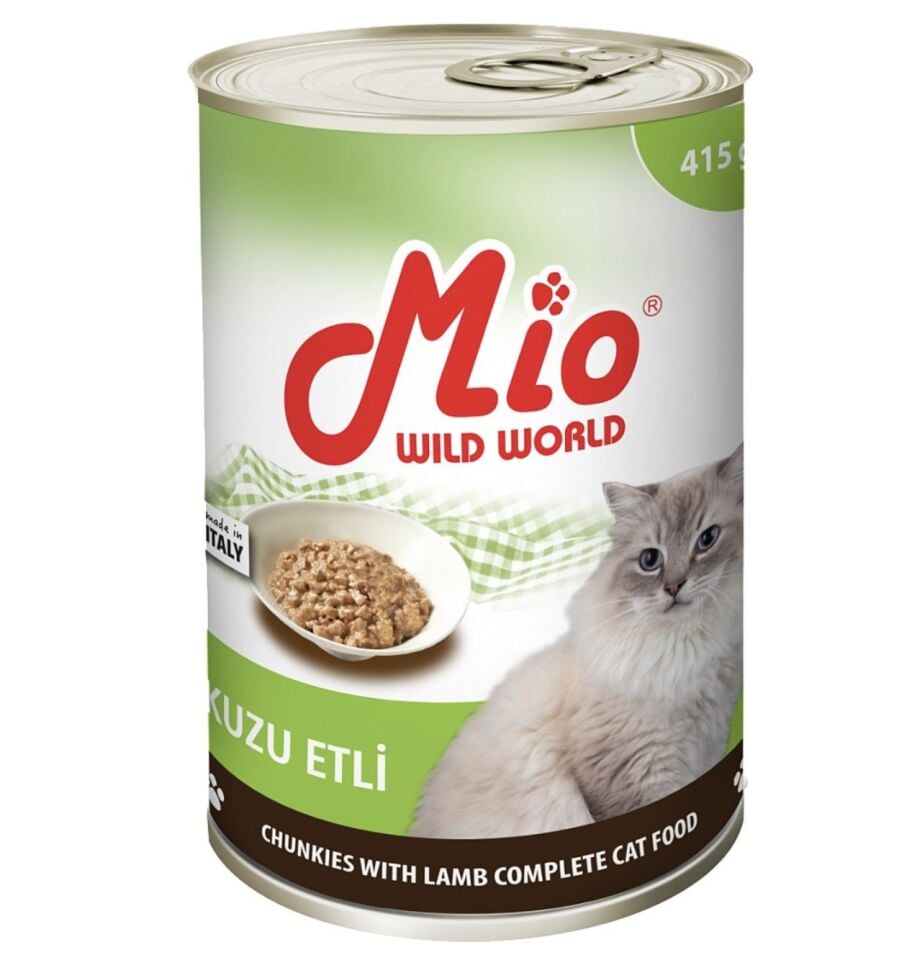 Mio Kuzu Etli Yetişkin Konserve Kedi Maması 415 gr