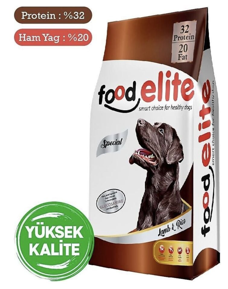 FOOD ELİTE KÖPEK MAMASI 15KG KUZULU