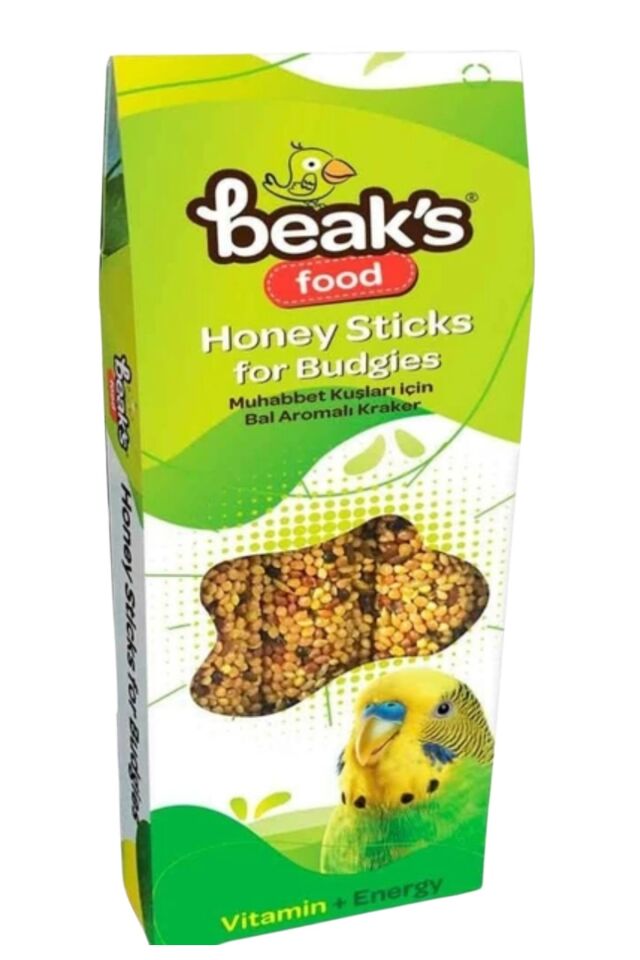 BEAKS MUHABBET KUŞU KRAKERİ BALLI 90GR