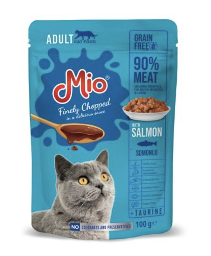 Mio Pouch Somonlu Yaş Kedi Maması100 gr