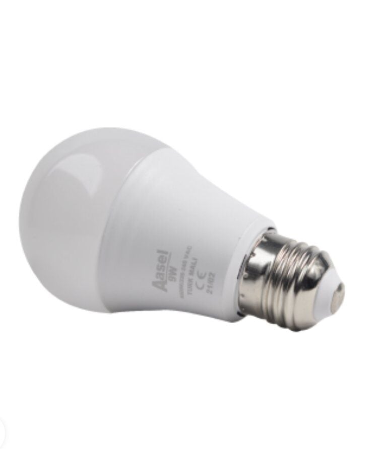 Asel LED Ampul 9W Beyaz Işık – %90 Enerji Tasarrufu, 806 Lümen