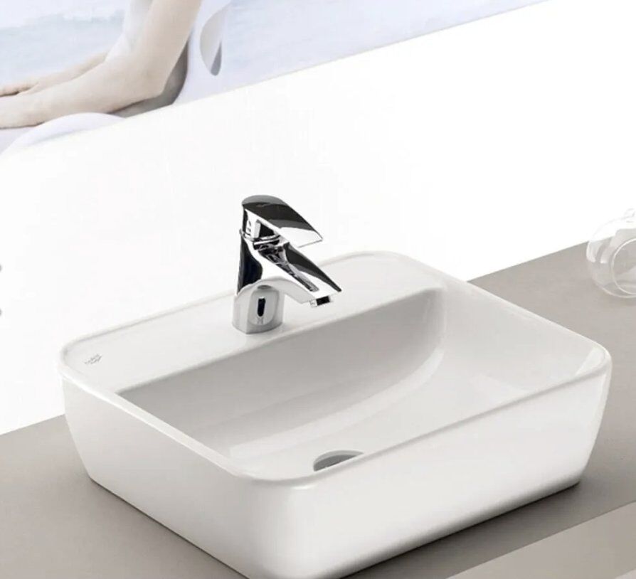 TURKUAZ Cerastyle One 55 x 45 cm Tezgah Üstü Çanak Lavabo – Modern ve Fonksiyonel Tasarım