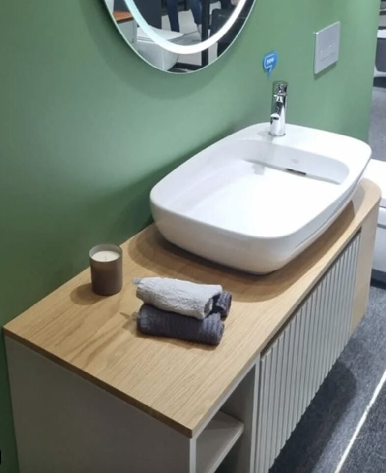 TURKUAZ Nova Lavabo 70x42 cm Gizli Sifonlu – Mat Gri - 4 Renk Seçeneğiyle