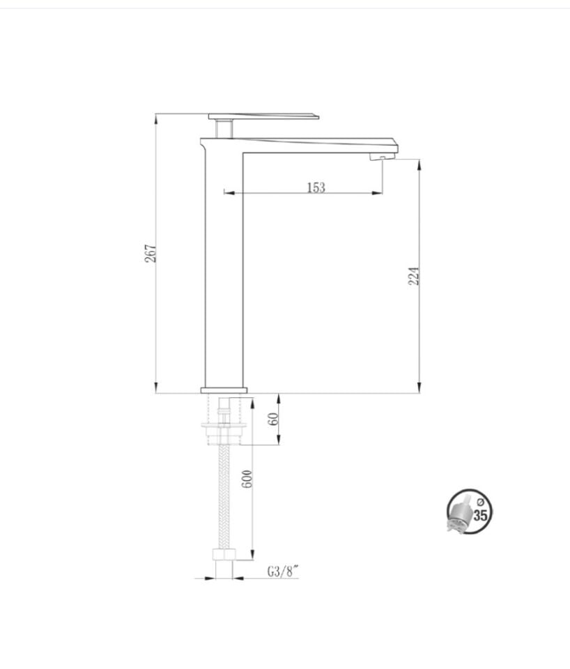 Penta Capella 5301H Yüksek Lavabo Bataryası