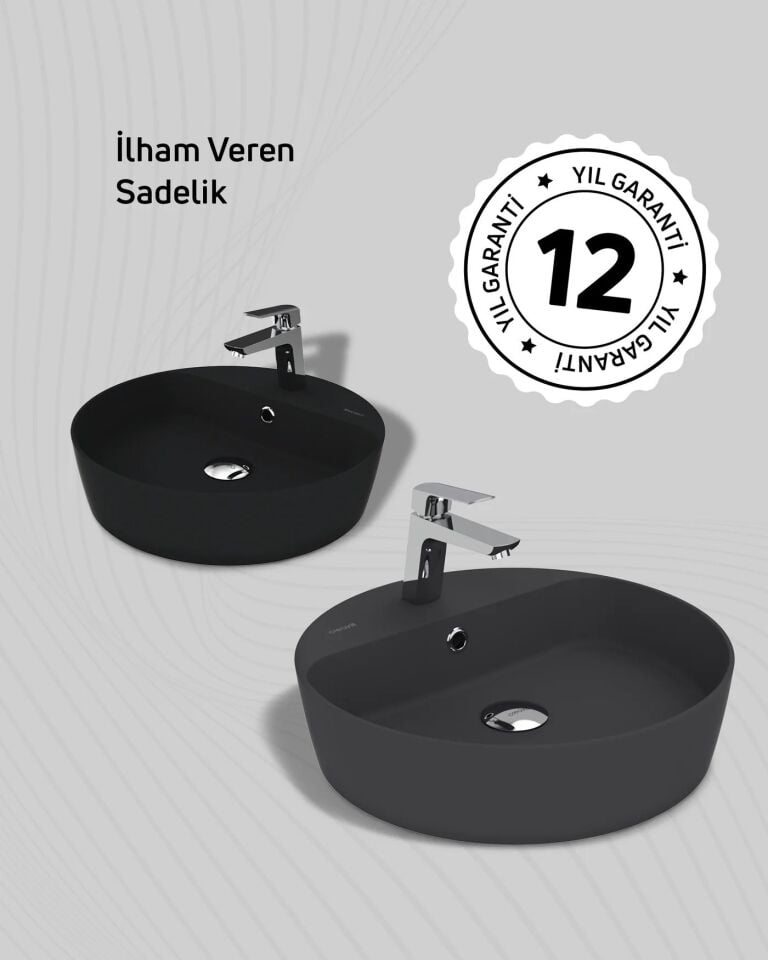 Creavit Loop 45 cm Extra Mint Masa Üstü Çanak Lavabo LP145