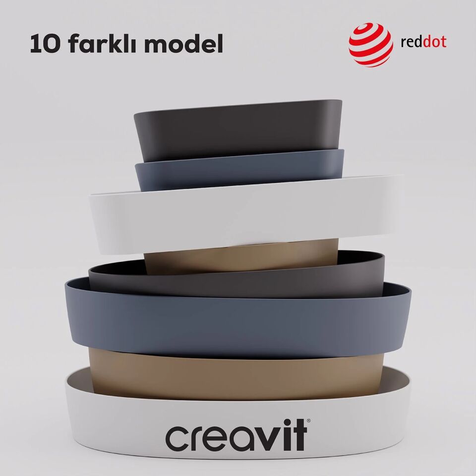 Creavit Loop 45 cm Extra Mint Masa Üstü Çanak Lavabo LP145