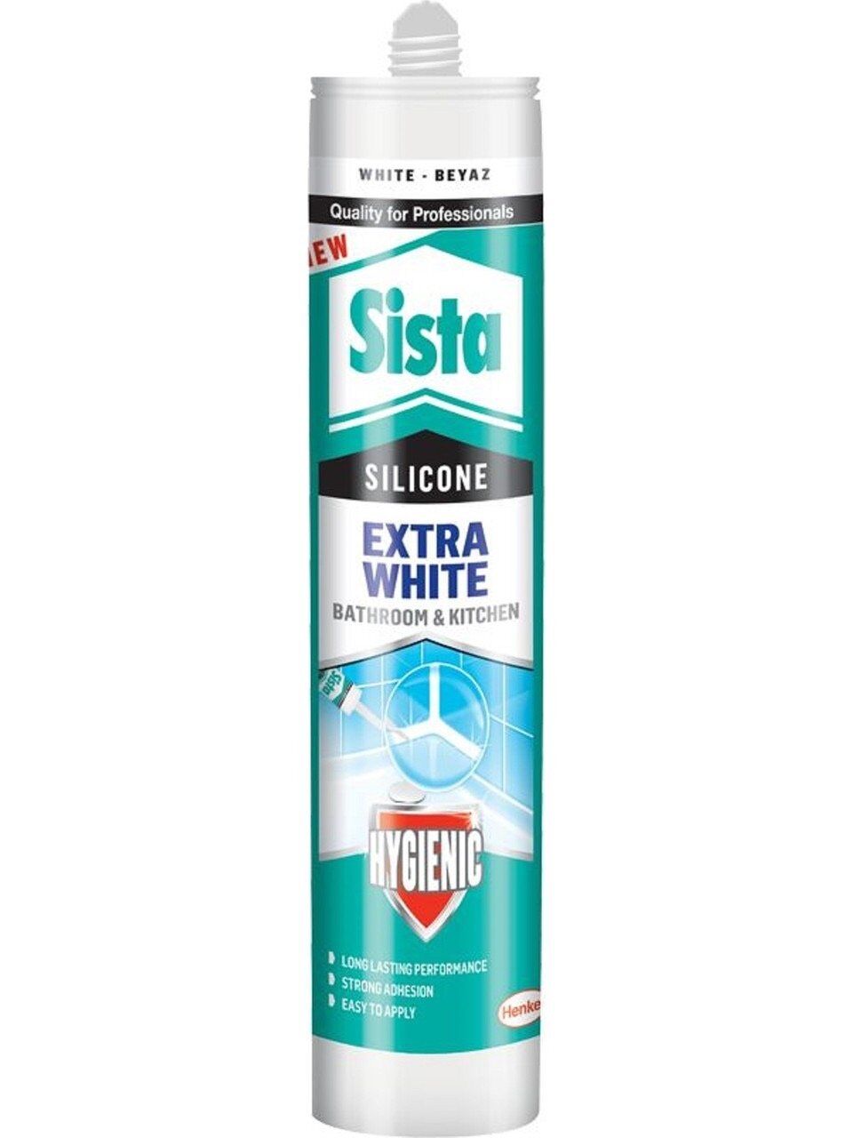 SİSTA DUŞAKABİN SİLİKONU EXTRA  BEYAZ