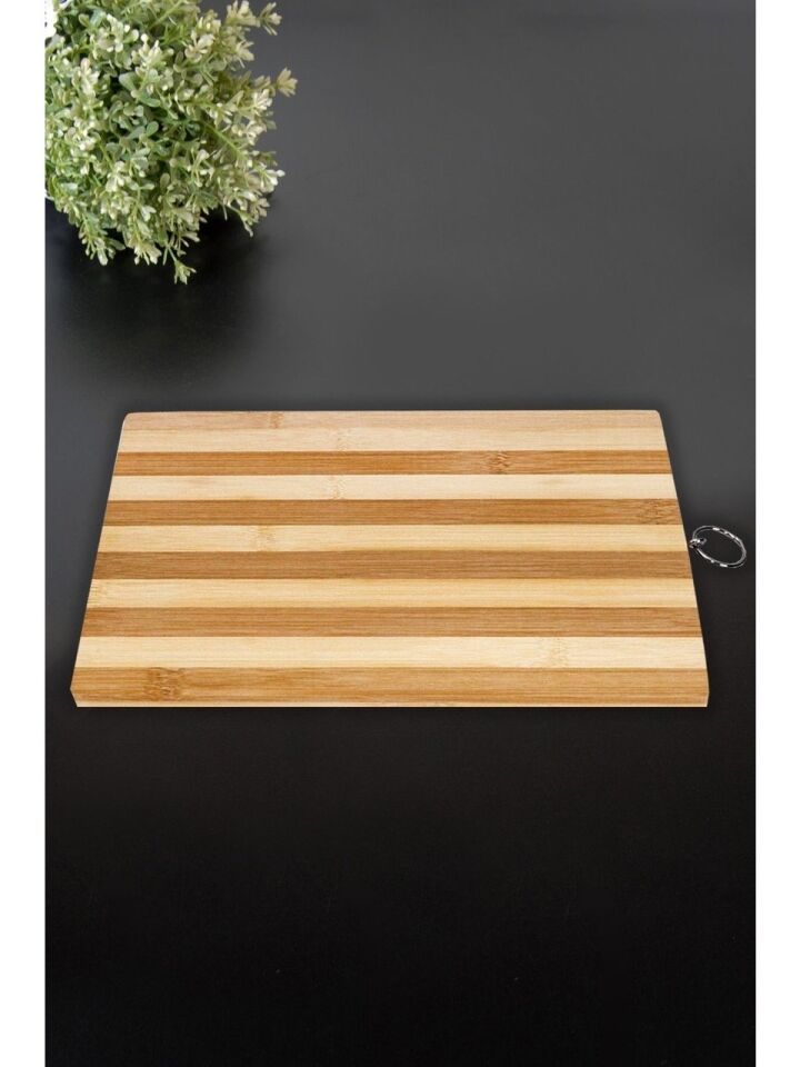 Bambu Ahşap Kesim Panosu 24x34 cm – Doğal, Dayanıklı ve Hijyenik LV-2995