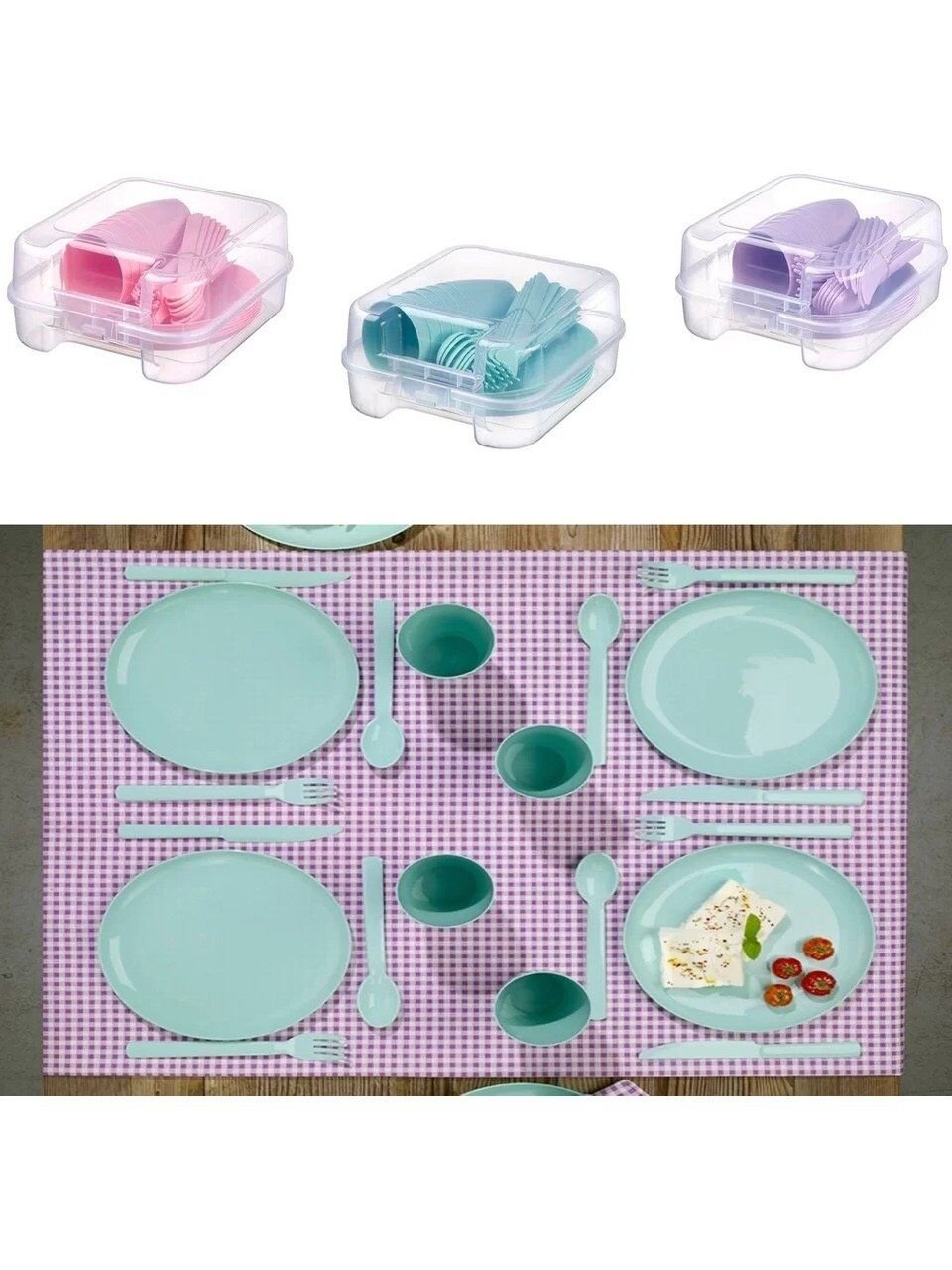 Gondol Piknik Seti 31 Parça Yeşil