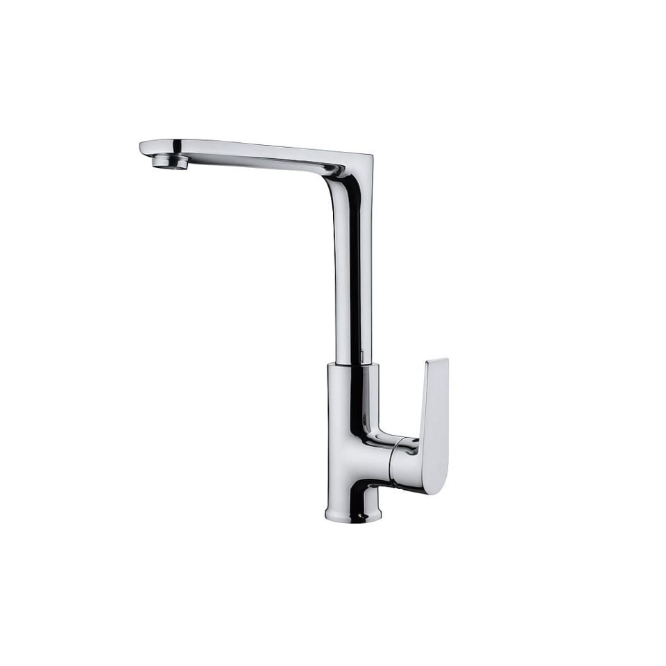 İtimat Lamda 643 Evye Bataryası – Krom Kaplı, Tezgah Üstü Montaj, Su Tasarruflu Tasarım