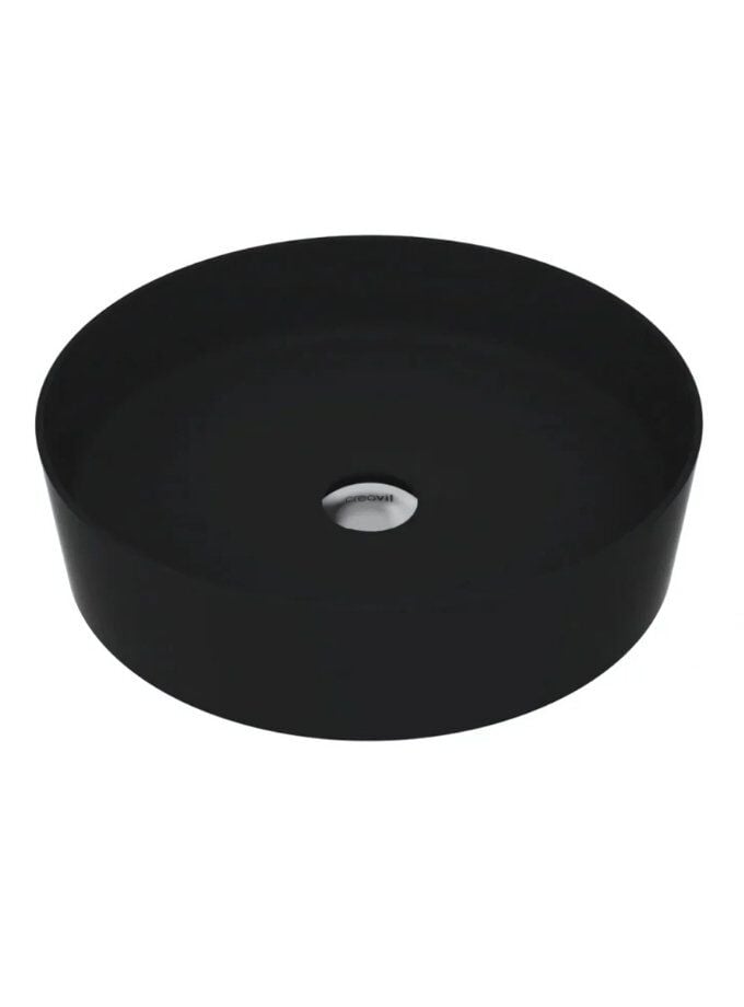 Creavit Loop Mat Siyah Çanak Lavabo 45 cm Mat Siyah LP145