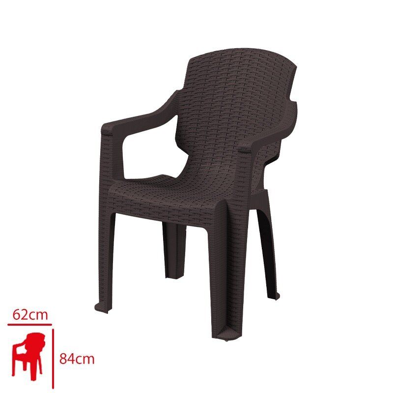 Leva House Golf Rattan Koltuk Pro Kahverengi
