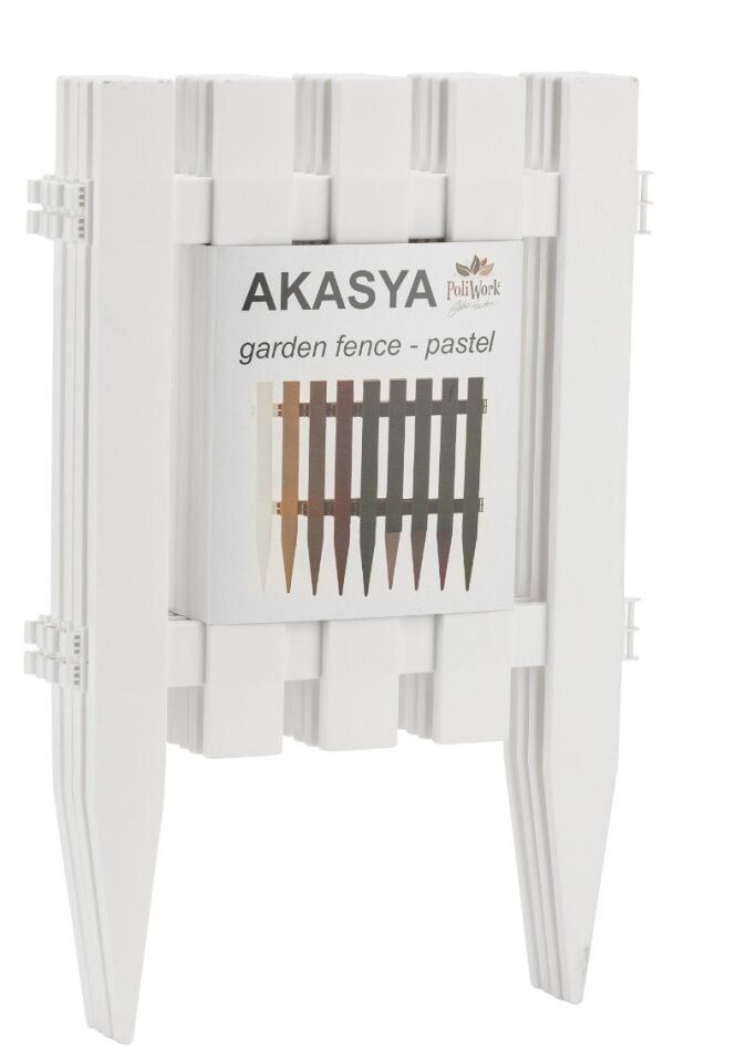 POLIWORK BAHÇE ÇİTİ AKASYA 4 LÜ PASTEL BEYAZ A-C40