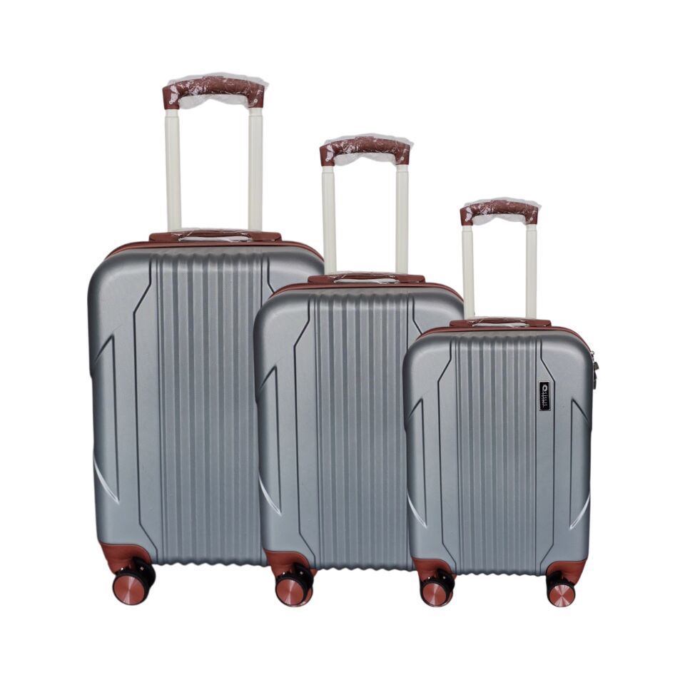 SISUS VALİZ 3 LÜ SET İTHAL GRİ