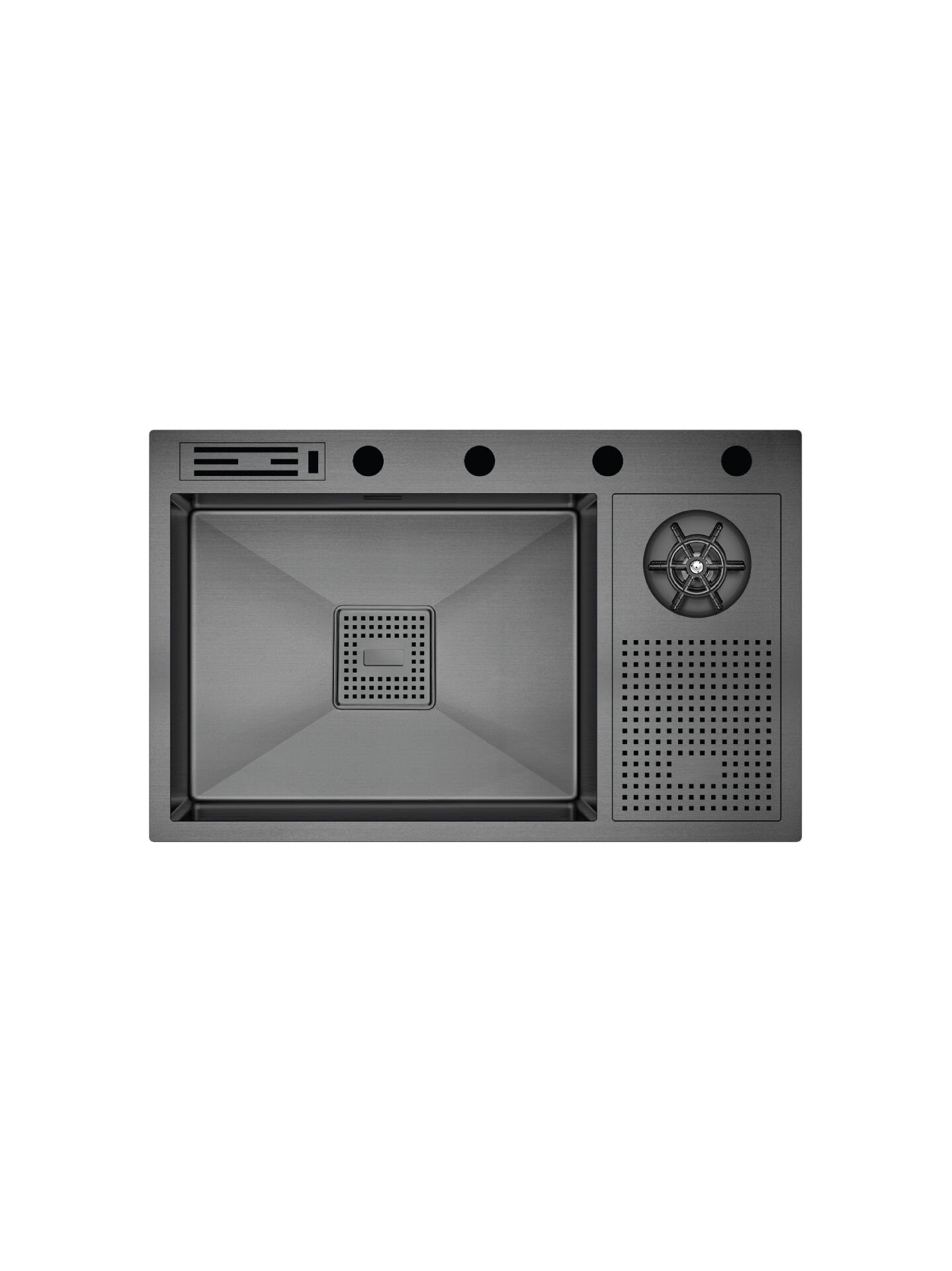 Crauf Lusso 1070 Füme Siyah Mutfak Eviyesi