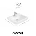 Creavit Lara Lavabo 60 cm Extra Beyaz LR060-00CB00E-000